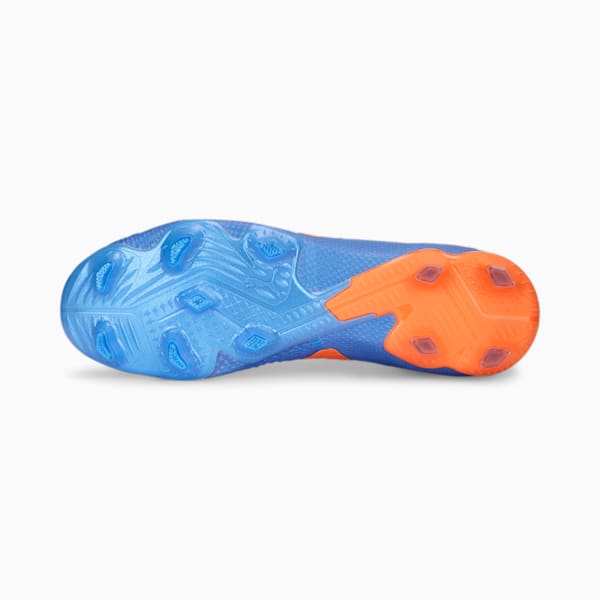 メンズ フューチャー アルティメット FG/AG サッカー スパイク, Blue Glimmer-PUMA White-Ultra Orange