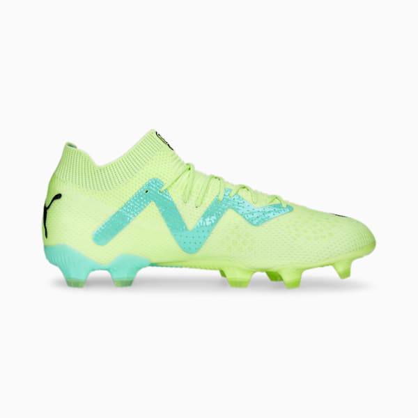 FUTURE ULTIMATE FG/AG Unisex Soccer Cleats, Fast Yellow-PUMA Black-Electric Peppermint, extralarge-AUS