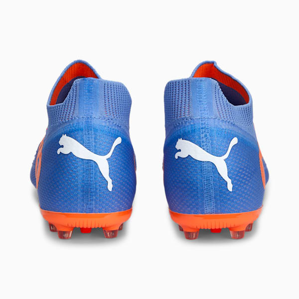 FUTURE ULTIMATE MG Football Boots, Blue Glimmer-PUMA White-Ultra Orange