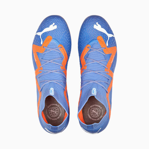 FUTURE ULTIMATE MG Football Boots, Blue Glimmer-PUMA White-Ultra Orange, extralarge-GBR