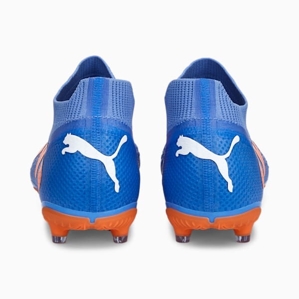 FUTURE Pro FG/AG Football Boots, Blue Glimmer-PUMA White-Ultra Orange