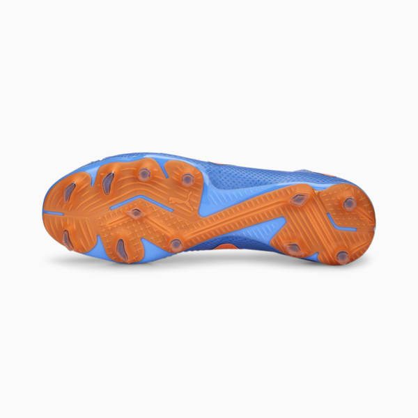 FUTURE PRO Unisex Football Boots, Blue Glimmer-PUMA White-Ultra Orange, extralarge-AUS