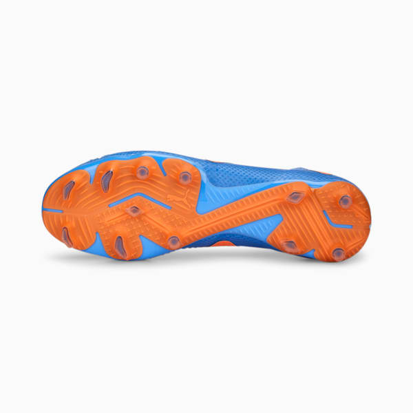 Botines de fútbol FUTURE Pro FG/AG, Blue Glimmer-PUMA White-Ultra Orange