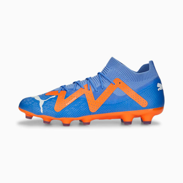 メンズ フューチャー プロ HG/AG サッカー スパイク, Blue Glimmer-PUMA White-Ultra Orange, extralarge-JPN