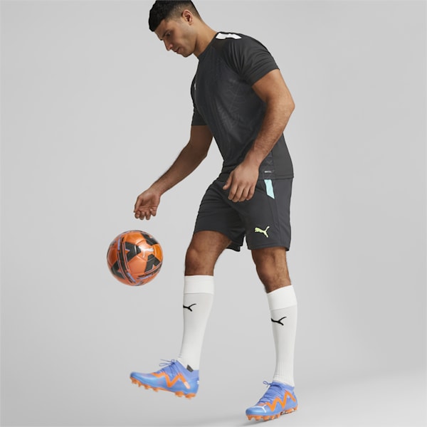 FUTURE MATCH Unisex Football Boots, Blue Glimmer-PUMA White-Ultra Orange, extralarge-AUS