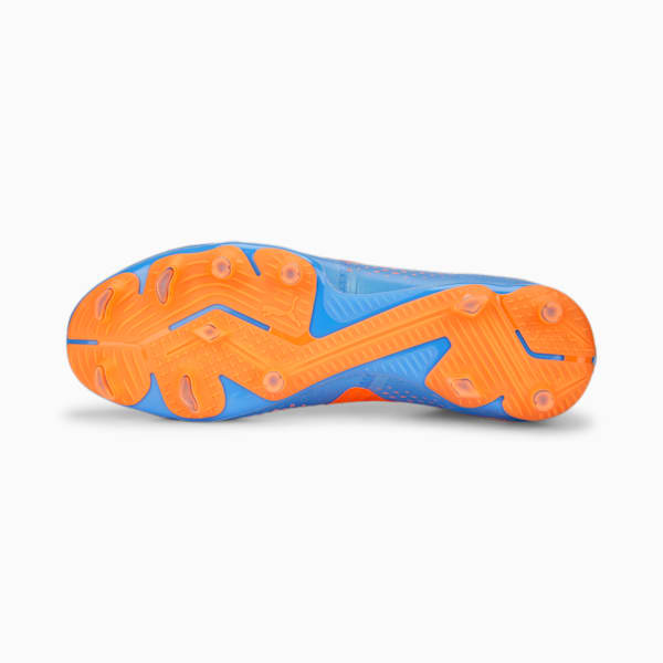 FUTURE MATCH Football Boots, Blue Glimmer-PUMA White-Ultra Orange, extralarge-IND