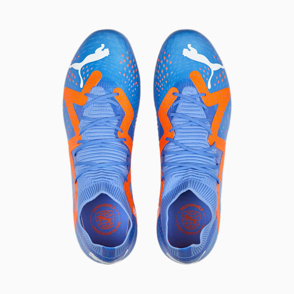 FUTURE MATCH Football Boots, Blue Glimmer-PUMA White-Ultra Orange, extralarge-IND