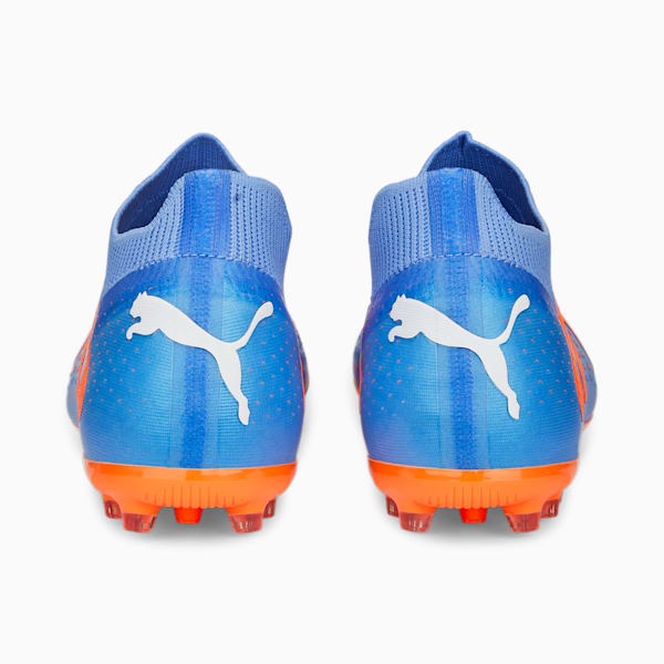 FUTURE Match MG Football Boots, Blue Glimmer-PUMA White-Ultra Orange