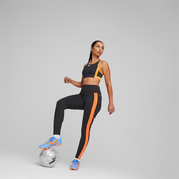 FUTURE PLAY Football Boots, Blue Glimmer-PUMA White-Ultra Orange, extralarge-IND
