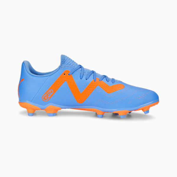 FUTURE Play FG/AG Football Boots, Blue Glimmer-PUMA White-Ultra Orange