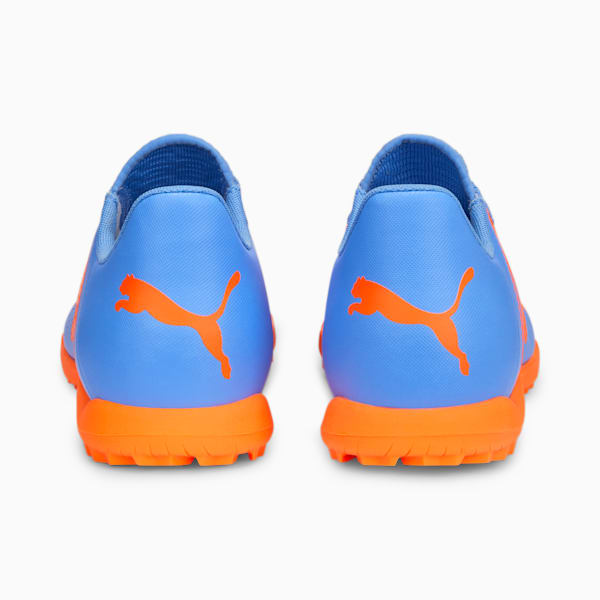 FUTURE Play TT Football Boots, Blue Glimmer-PUMA White-Ultra Orange, extralarge-IND