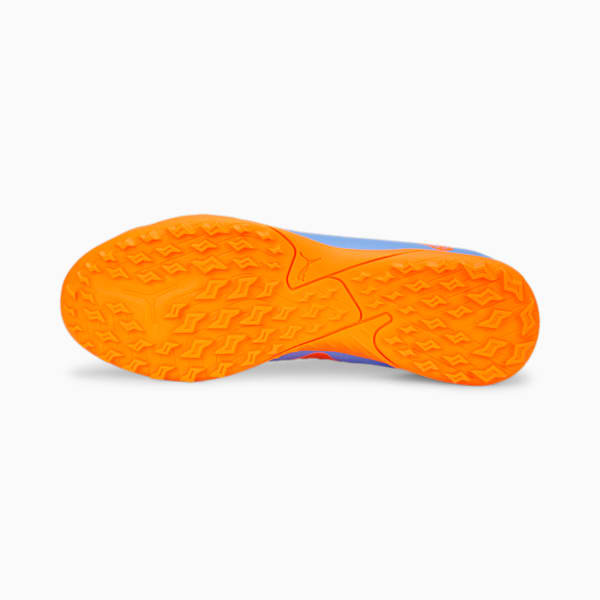 FUTURE Play TT Football Boots, Blue Glimmer-PUMA White-Ultra Orange, extralarge-IND