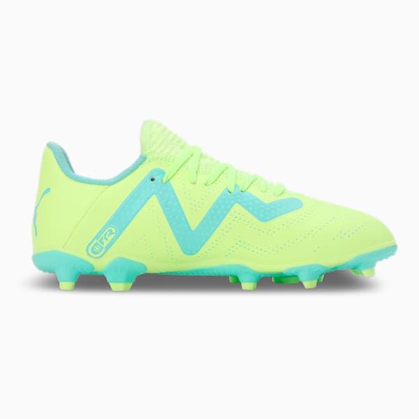 FUTURE PLAY Youth Football Boots, Fast Yellow-PUMA Black-Electric Peppermint, extralarge-IND