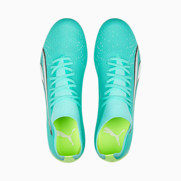 ULTRA MATCH Men's Football Boots, Electric Peppermint-PUMA White-Fast Yellow, extralarge-IND