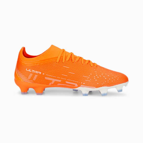 ULTRA Match FG/AG Football Boots Women, Ultra Orange-PUMA White-Blue Glimmer