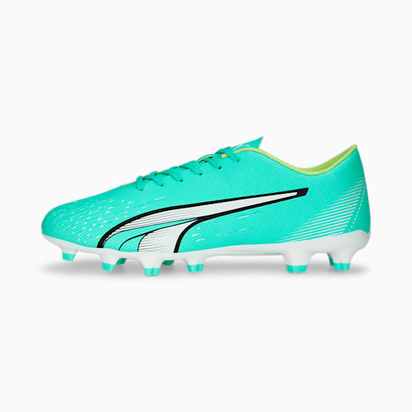 ULTRA Play FG/AG Men's Soccer Cleat, Electric Peppermint-PUMA White-Fast Yellow, extralarge