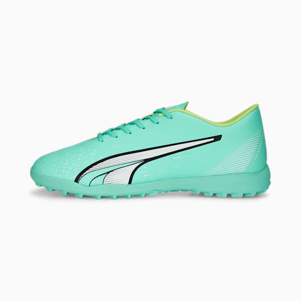 ULTRA Play TT Men's Soccer Cleats, Electric Peppermint-PUMA White-Fast Yellow, extralarge