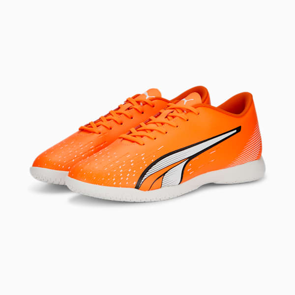ULTRA PLAY Men's Indoor Sports Shoes, Ultra Orange-PUMA White-Blue Glimmer, extralarge-IND