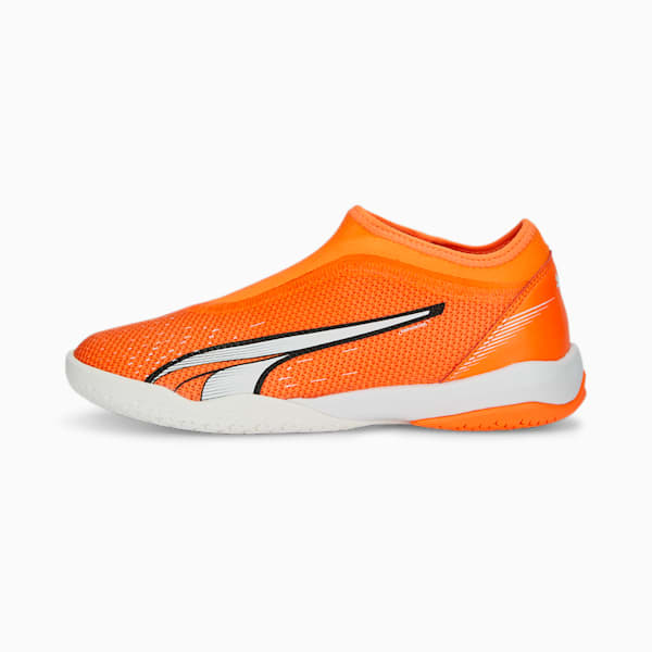 ULTRA Match LL IT Mid Football Boots Youth, Ultra Orange-PUMA White-Blue Glimmer, extralarge-GBR