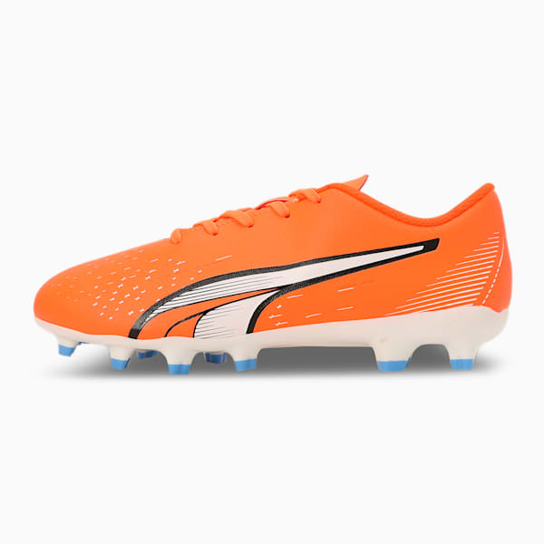 ULTRA PLAY Youth Football Boots, Ultra Orange-PUMA White-Blue Glimmer, extralarge-IND