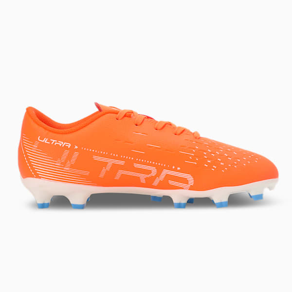 ULTRA PLAY Youth Football Boots, Ultra Orange-PUMA White-Blue Glimmer, extralarge-IND