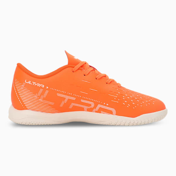 ULTRA PLAY Youth Indoor Sports Shoes, Ultra Orange-PUMA White-Blue Glimmer, extralarge-IND