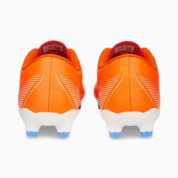 ULTRA Play FG/AG Football Boots Women, Ultra Orange-PUMA White-Blue Glimmer