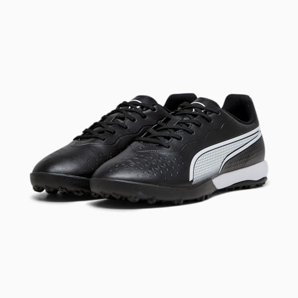 KING MATCH TT Unisex Football Boots, PUMA Black-PUMA White, extralarge-AUS