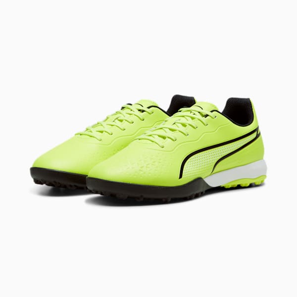 KING MATCH TT Football Boots Unisex, Electric Lime-PUMA Black, extralarge