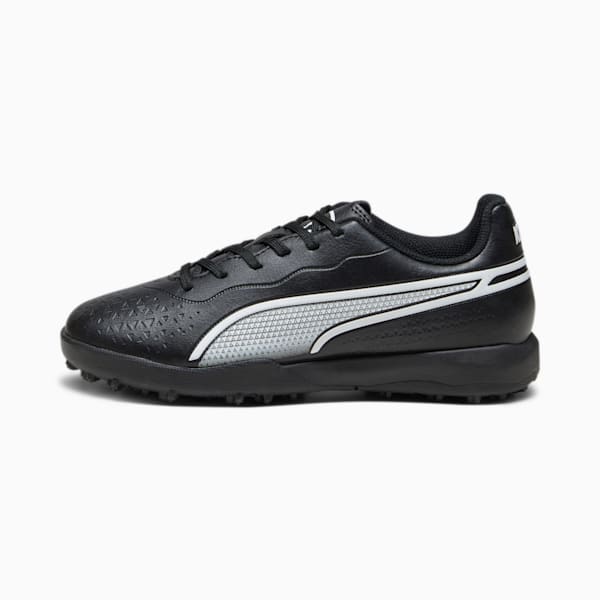 KING MATCH TT Youth Football Boots, PUMA Black-PUMA White, extralarge-GBR