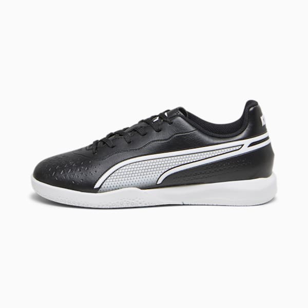 KING MATCH IT Youth Football Boots, PUMA Black-PUMA White, extralarge-GBR
