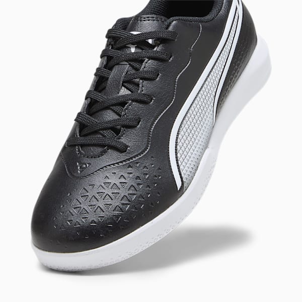 KING MATCH IT Youth Football Boots, PUMA Black-PUMA White, extralarge-GBR