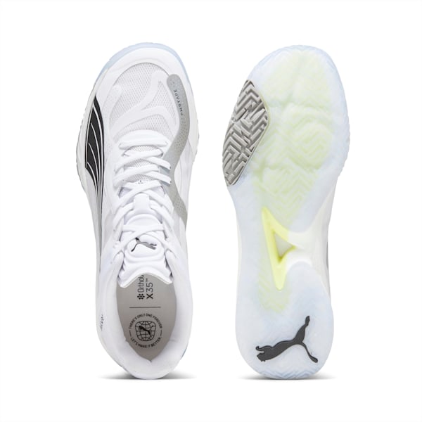 Accelerate NITRO™ SQD Court Shoes, PUMA White-PUMA Black-Concrete Gray, extralarge