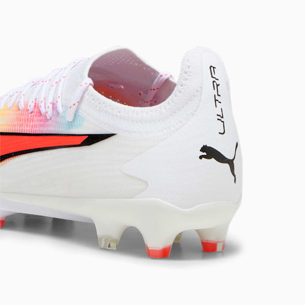 ULTRA ULTIMATE FG/AG Unisex Football Boots, PUMA White-PUMA Black-Fire Orchid, extralarge-AUS