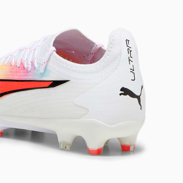 ULTRA ULTIMATE FG/AG Unisex Football Boots, PUMA White-PUMA Black-Fire Orchid, extralarge-IND