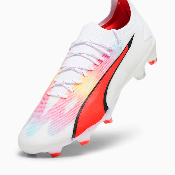 ULTRA ULTIMATE FG/AG Football Boots, PUMA White-PUMA Black-Fire Orchid, extralarge-GBR