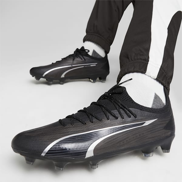ULTRA ULTIMATE Firm Ground/Artificial Ground Men's Soccer Cleats, PUMA Black-Asphalt, extralarge