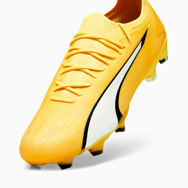 ULTRA ULTIMATE Firm Ground/Artificial Ground Men's Soccer Cleats, Yellow Blaze-PUMA White-PUMA Black, extralarge