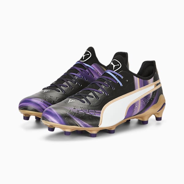 KING ULTIMATE Elements Football Boots, PUMA Black-PUMA Gold-Team Violet, extralarge-GBR