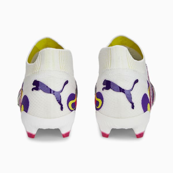 FUTURE ULTIMATE CREATIVITY FG/AG Football Boots, PUMA White-Team Violet-Fluro Yellow Pes, extralarge-GBR