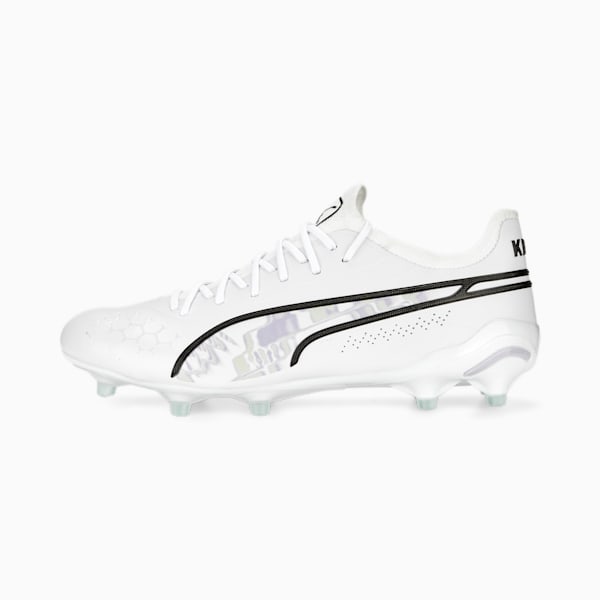 Chaussures de soccer King Ultimate Brilliance FG/AG Femme, PUMA White-PUMA Black-Spring Lavender, extralarge
