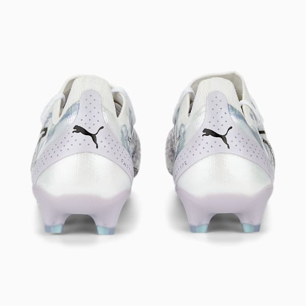 Tacos de futbol para mujer ULTRA ULTIMATE BL FG/AG, PUMA White-PUMA Black-Spring Lavender-Minty Burst, extralarge