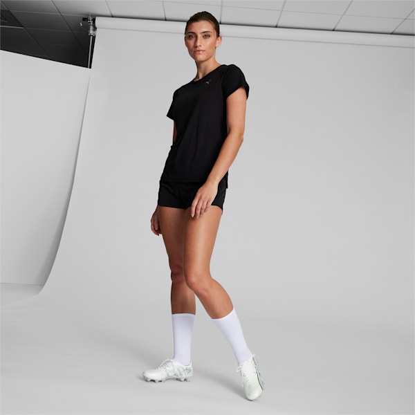 ULTRA ULTIMATE Brillance FG/AG Women's Soccer Cleats, PUMA White-PUMA Black-Spring Lavender-Minty Burst, extralarge