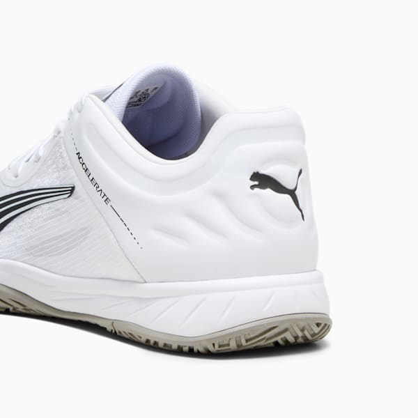 Zapatos deportivos para interior Accelerate Turbo, PUMA White-PUMA Black-Concrete Gray, extralarge