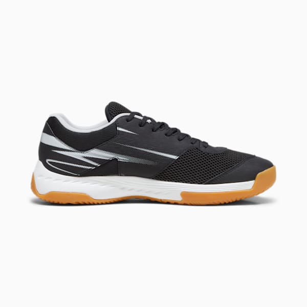 Varion II Unisex Indoor Sports Shoes, PUMA Black-Cool Light Gray-Yellow Blaze-Gum, extralarge-IDN