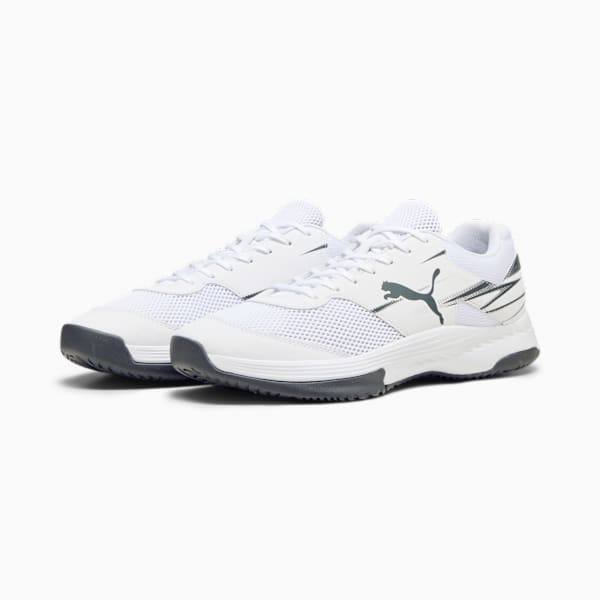 Varion II Indoor Sports Shoes, PUMA White-Shadow Gray, extralarge-IND