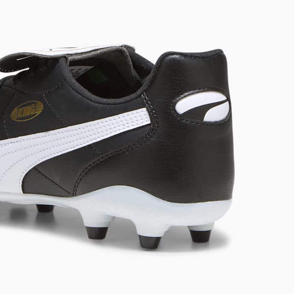 Tacos de futbol KING TOP FG/AG, PUMA Black-PUMA White-PUMA Gold, extralarge
