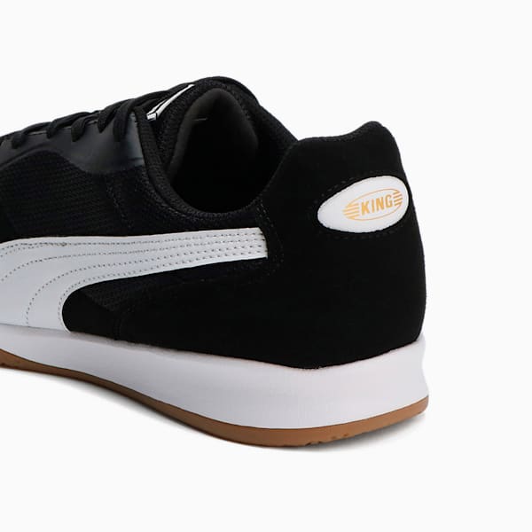 メンズ プーマ キング トップ IT サッカー トレーニングシューズ, PUMA Black-PUMA White-PUMA Gold, extralarge-JPN