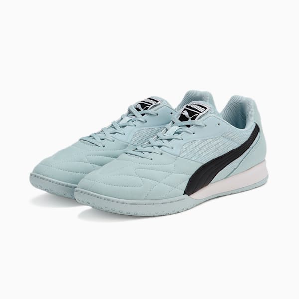 メンズ プーマ キング トップ IT サッカー トレーニングシューズ, Frosted Dew-PUMA Black-Frosted Dew, extralarge-JPN