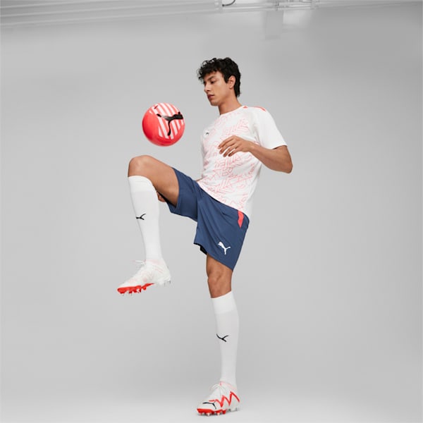 メンズ フューチャー アルティメット MXSG サッカー スパイク, PUMA White-PUMA Black-Fire Orchid, extralarge-JPN